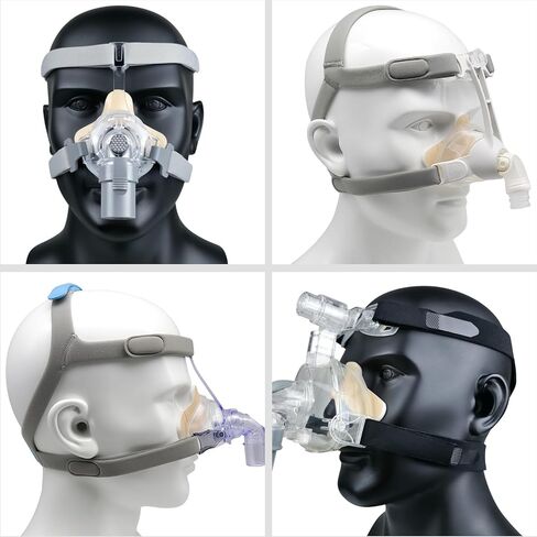 ترقية وسادات رغوة الإسفنج الأنفية CPAP لقناع CPAP Bipap، 4 عبوات من وسادات جسر الأنف الإسفنجية، بطانات قناع CPAP الإسفنجية الناعمة، ختم أفضل يقلل من التهيج، مناسب لمعظم الأقنعة - قياسي in Kuwait