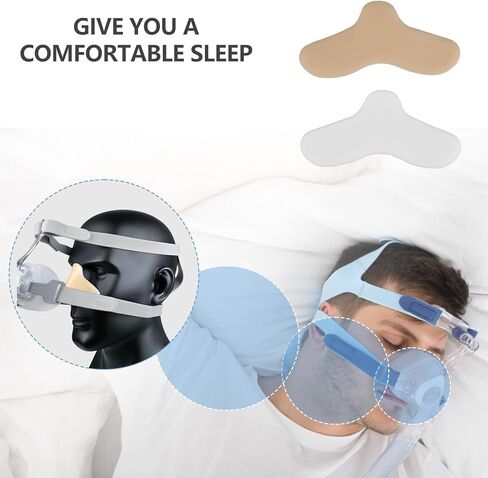 ترقية وسادات رغوة الإسفنج الأنفية CPAP لقناع CPAP Bipap، 4 عبوات من وسادات جسر الأنف الإسفنجية، بطانات قناع CPAP الإسفنجية الناعمة، ختم أفضل يقلل من التهيج، مناسب لمعظم الأقنعة - قياسي in Kuwait