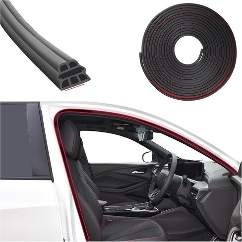 32.8Ft Upgraded Car Weather Stripping Door Seal,Three-Layer Weather Stripping Self-Adhesive Seal Gaps from Drafts&Noise,Universal Rubber Car Door Seal/Protectors for Most Cars (32.8Ft) in Saudi Arabia