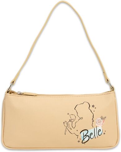 Disney Beauty and the Beast Purse for Adults Bundle with Belle 9" Handbag for Women Plus Stickers | Belle Shoulder Bag Set in Saudi Arabia