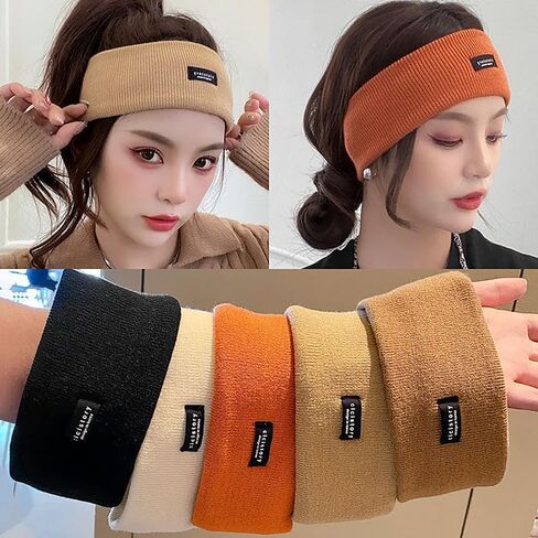 Headbands for Women - Stretchy Fashion Sports Head Bands for Women's Hair, Non Slip Soft Headbands for Women for Workout Yoga Running Sports,Fashion Hair Accessories in Saudi Arabia