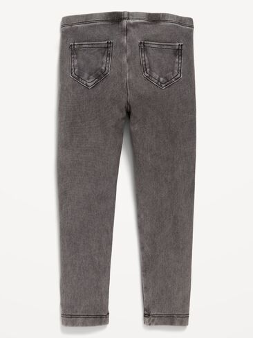Old Navy Faux-Jean Leggings for Toddler Girls - Gray Wash in Kuwait