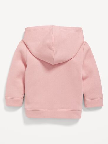 Old Navy Logo-Graphic Zip Hoodie for Baby - Abalone Pink in Saudi Arabia