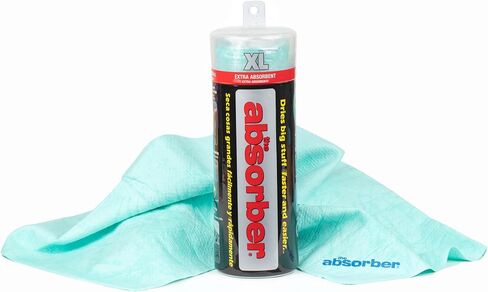 The Absorber XL Synthetic Premium Drying Chamois Cloth for Car: Super Absorbent, Scratch-Free and Washable | 29-Inch x 18-Inch, Blue| Discontinued| Replacement PN: 34944 in Saudi Arabia