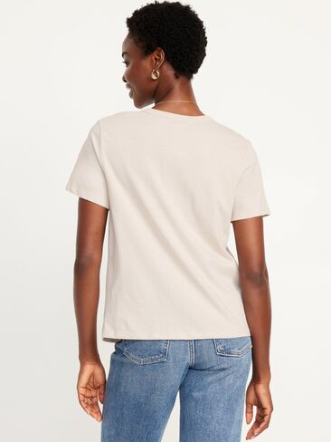 Old Navy EveryWear Logo Graphic T-Shirt - Wish Bone in Kuwait