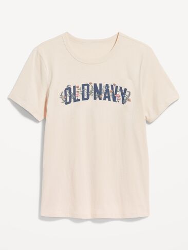 Old Navy EveryWear Logo Graphic T-Shirt - Wish Bone in Kuwait