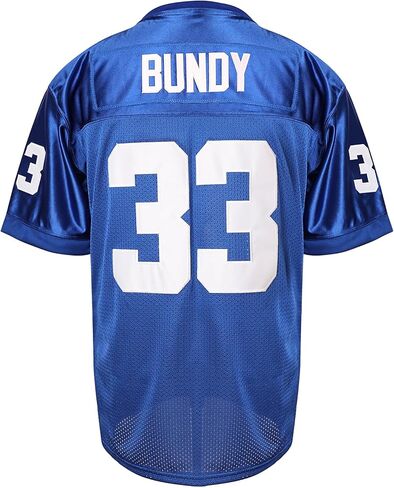 TKJPYWYH AL Bundy Jersey، 33 Polk High Football Jersey قميص أزرق للرجال 90S ملابس الهيب هوب باللون الأبيض in Kuwait