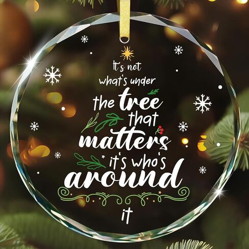 FLYAB Christmas Ornaments 2025 Silver Dated Ornament for Christmas Tree Decorations Memorial Gifts for Women Friend Colleague Metal Hanging Ornaments for Birthday Graduation Holiday Party Supplies in Saudi Arabia