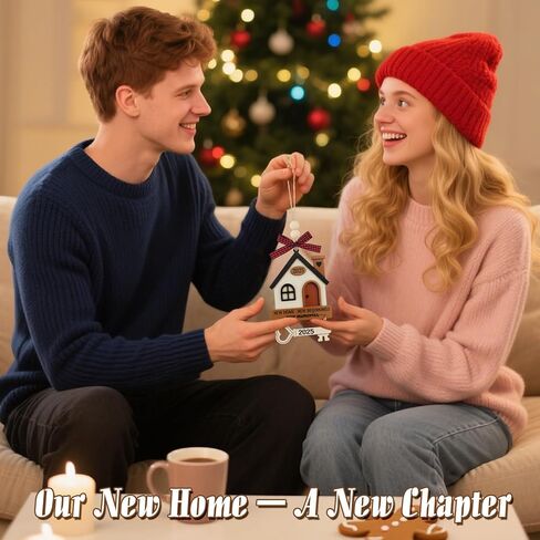 Shzbtdo New Home Ornament 2025 - Housewarming Gifts Christmas Ornament, First Christmas in New Home Ornament 2025 for Family, Couple (HOME04) in Saudi Arabia