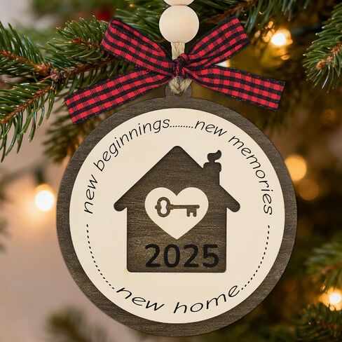 Shzbtdo New Home Ornament 2025 - Housewarming Gifts Christmas Ornament, First Christmas in New Home Ornament 2025 for Family, Couple (HOME04) in Saudi Arabia