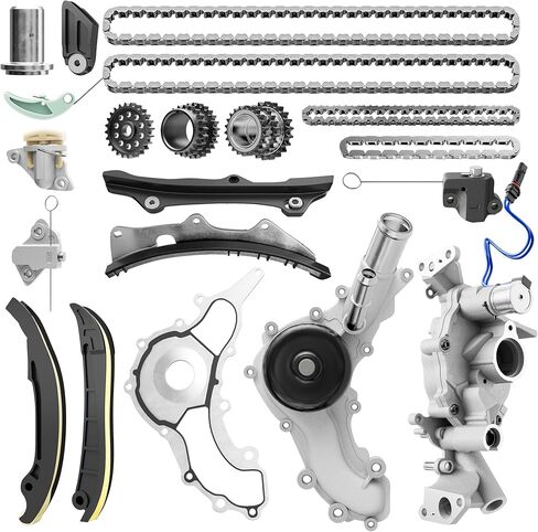 مجموعة أدوات سلسلة التوقيت WIHT لعام 2009-2015 Audi A4 Q5 TT ، لـ VW Jetta Golf GTI ، وتناسب محرك 2.0T CEB CCTA ، وتشمل مجموعة حشية غطاء الصمام ، وقطع غيار توقيت محرك متينة OE. in Kuwait