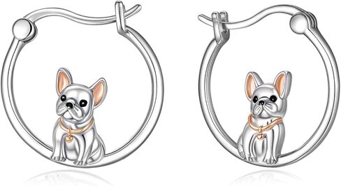 Axolotl Penguin Duck Dolphin Dachshund Elephant Labrador Corgi Red Panda Hoop Earrings for Women Sterling Silver Animal Jewelry Gifts in Saudi Arabia