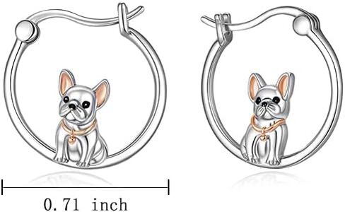 Axolotl Penguin Duck Dolphin Dachshund Elephant Labrador Corgi Red Panda Hoop Earrings for Women Sterling Silver Animal Jewelry Gifts in Saudi Arabia