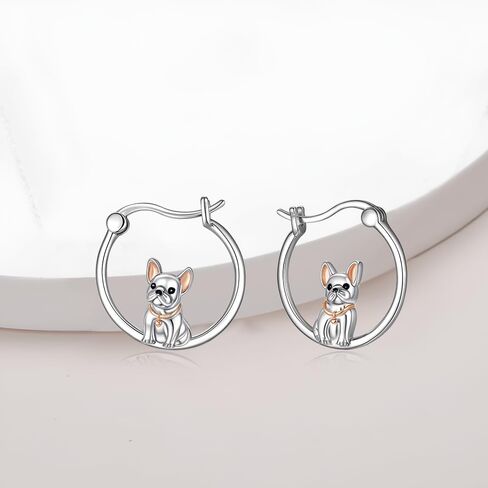Axolotl Penguin Duck Dolphin Dachshund Elephant Labrador Corgi Red Panda Hoop Earrings for Women Sterling Silver Animal Jewelry Gifts in Saudi Arabia