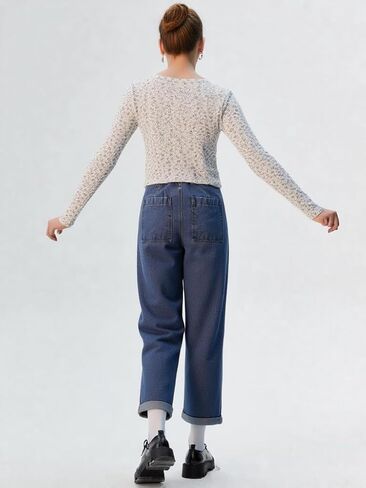 Women’s Floral Print Button Down Knit Top Long Sleeve Winter Cute Bow Detail in Saudi Arabia
