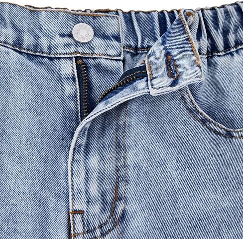 Nivne Tco Tween Girls Wide Leg Jeans Loose Fit Kids Casual Zipper Fly Baggy Denim Pants with Pockets in Saudi Arabia
