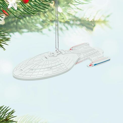 زينة عيد الميلاد الصغيرة من Hallmark Keepsake Star Trek (USS Voyager) مقاس 0.25 سم لشجرة الطاولة in Kuwait