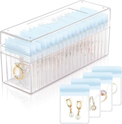 Travel Jewelry Organizer Box with Mirror – Leather Jewelry Case Gift for Women and Girls – 5 Anti-Tarnish Velvet Pouches, Ring Slots & Bracelet Pillow – Portable Jewelry Storage, Black in Saudi Arabia