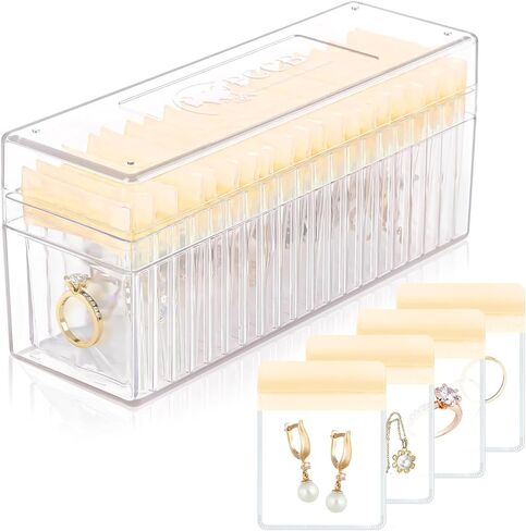 Travel Jewelry Organizer Box with Mirror – Leather Jewelry Case Gift for Women and Girls – 5 Anti-Tarnish Velvet Pouches, Ring Slots & Bracelet Pillow – Portable Jewelry Storage, Black in Saudi Arabia