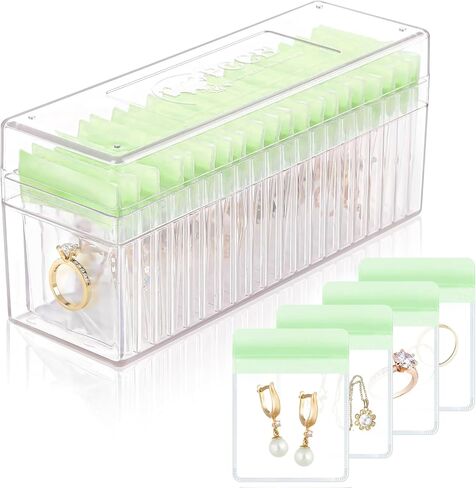 Travel Jewelry Organizer Box with Mirror – Leather Jewelry Case Gift for Women and Girls – 5 Anti-Tarnish Velvet Pouches, Ring Slots & Bracelet Pillow – Portable Jewelry Storage, Black in Saudi Arabia