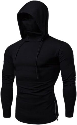 Men Hoodie Sweatshirt Fabric Warm Lightweight Streetwear Classic Style in Saudi Arabia