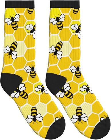 Keeawou Mens Dress Socks Funny Fun Colorful Crazy Funky Crew Socks for Men in Saudi Arabia