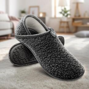 Women's Slippers-Slip on Warm Slipper Socks Lightweight For Women TPR Sole in Saudi Arabia