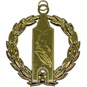Masonic Regalia Grand Lodge Jewel – Secretary Officer Chain Collar Jewel - Gold Jewel in Kuwait