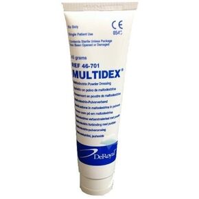 Multidex? Maltodextrin Wound Dressing-Style: Powder Packaging: 45 g Tube - Each 1 in Saudi Arabia
