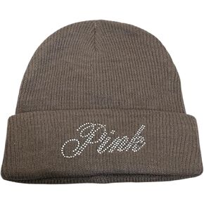 Victoria's Secret Pink Rib Knit Rhinestones Shine Beanie Color Brown New in Kuwait