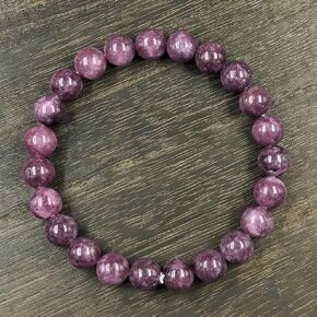 Beaded Stretch Bracelets for Women Wishing Stone Natural Lepidolite Bracelet for Wealth Love Jewelry Gift Perfect for Career in Kuwait