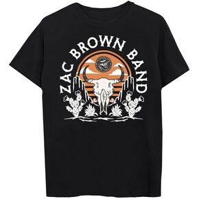 تيشيرت Zac Brown Band للجنسين للبالغين من Zac Brown Band بشعار Merch Bull الرسمي in Kuwait