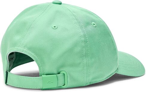 Lacoste Unisex Crocodile Badge Cotton Twill Cap, Green, One Size in Saudi Arabia