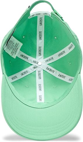 Lacoste Unisex Crocodile Badge Cotton Twill Cap, Green, One Size in Saudi Arabia