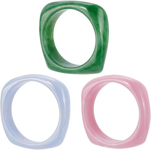 UNICRAFTALE Acrylic Resin Bangle Retro Wide Geometric Bracelets Fashion Wrap Bracelet Colorful Irregular Wrists Bracelets Transparent Square Bracelet for Women in Saudi Arabia