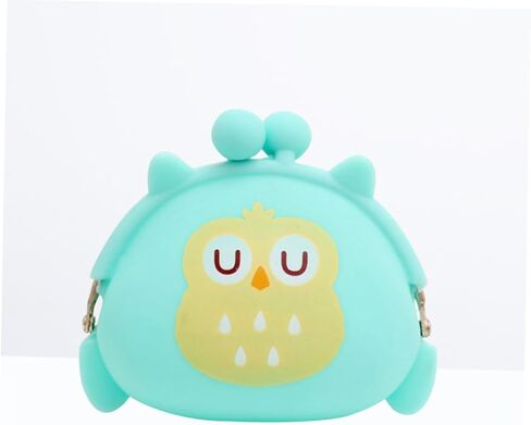 Kawaii Silicone Coin Purse Light Mini Change Pouch for Id Coins Cash Cards Present for Friends Cute Cartoon Animal Design in Saudi Arabia