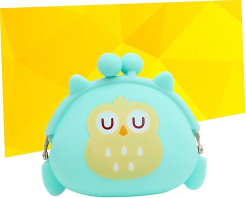 Kawaii Silicone Coin Purse Light Mini Change Pouch for Id Coins Cash Cards Present for Friends Cute Cartoon Animal Design in Saudi Arabia