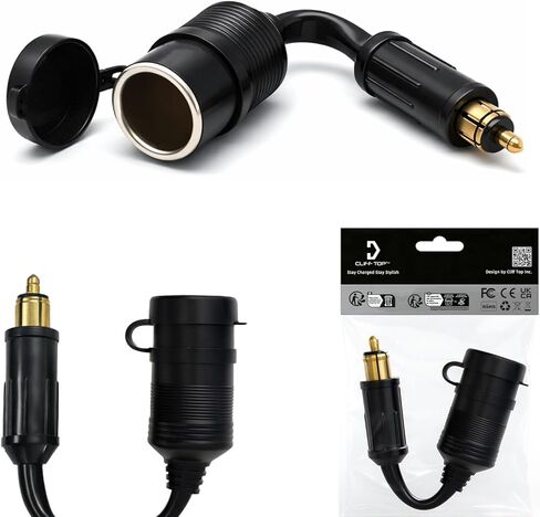 Cliff Top Hella Din to Dual Standard Cigarette Lighter Adapter Cable Extension (Not Suitable for Cars) in Kuwait