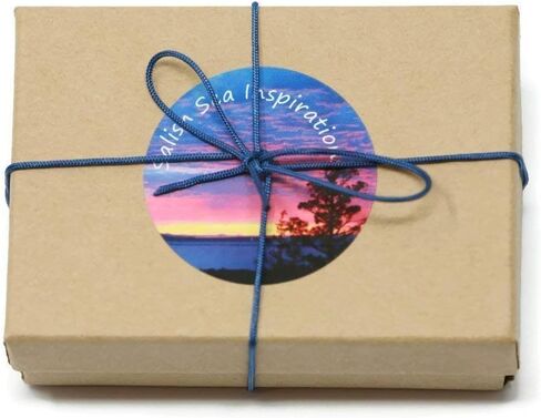 Salish Sea Inspirations 6mm Created Blue Star Sapphire Ring 14K Gold Filled Skinny Band Sizes 5-8 in Kuwait