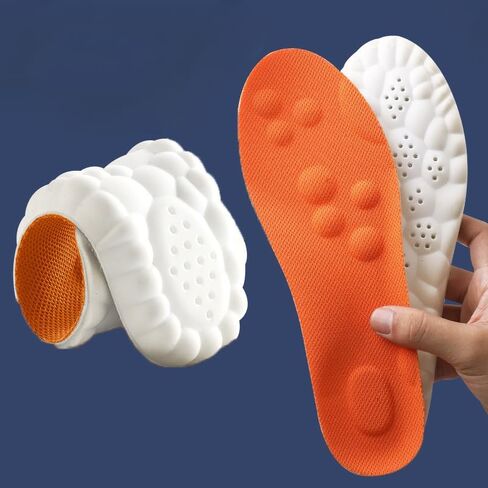 1 Pair Cloud Insoles for Unisex Shock Absorption Cushioning Sports Shoe Inserts Arch Support Soft Memory Foam Insole EU39-40 in Saudi Arabia