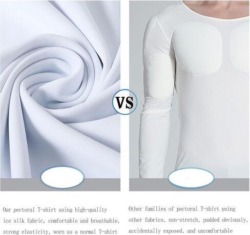 WYGWBD Men Fake Muscles Vest Shaper Padded Chest Undershirts for Build Realistic Muscles Underwear in Saudi Arabia