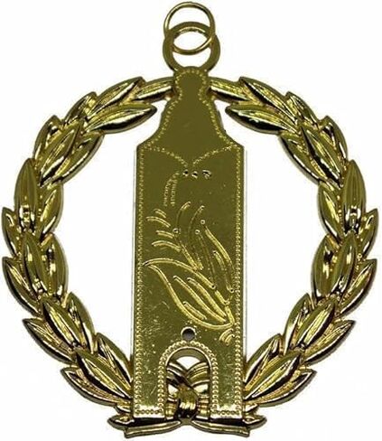 Masonic Regalia Grand Lodge Jewel – Secretary Officer Chain Collar Jewel - Gold Jewel in Kuwait