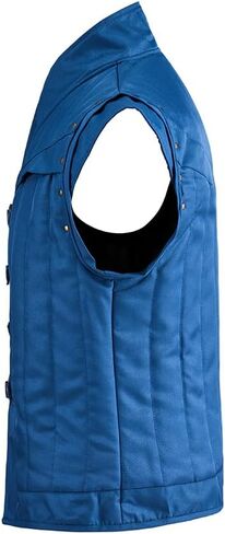 WHLVBO Prince Flynn Rider Cosplay Costume Vest Blue Renaissance Medieval Style Waistcoat for Men in Kuwait