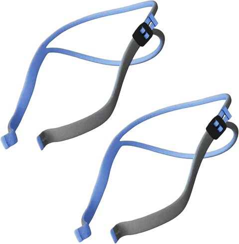 2-Pack ResMed P10 Headgear AirFit P10 Nasal Pillow CPAP Mask Replacement Headgear Strap, Soft & Stretchable Design, Adjustable Length for Comfortable Sleep, Compatible with ResMed AirFit P10 in Kuwait
