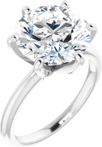5 Carat Lab Grown Diamond Engagement Ring Six Prong in Saudi Arabia