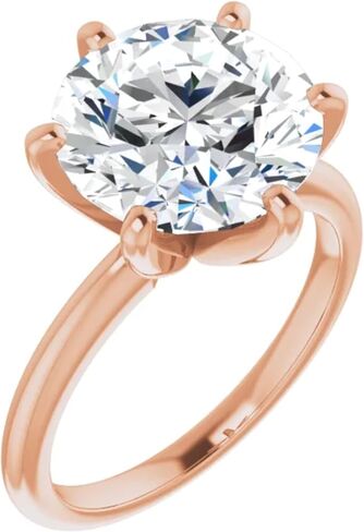 5 Carat Lab Grown Diamond Engagement Ring Six Prong in Saudi Arabia
