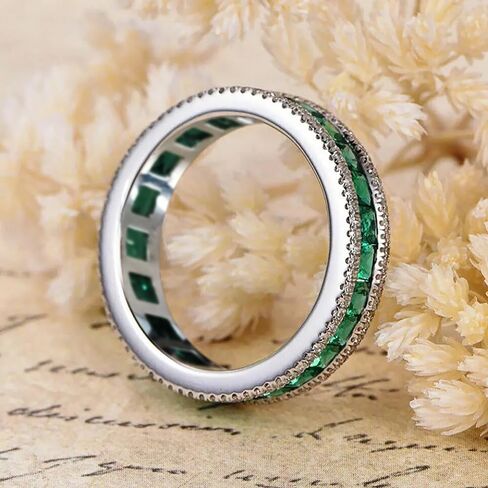 Full Princess Cut Cubic Zirconia Rings for Female Luxury Engagement Jewelry Daily Accessories in Saudi Arabia