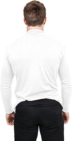 يوتوبيا ارتداء رجالي مركزة سليم نائمة السحب الأكمام الطويلة الطويلة القمة الأساسية in Kuwait