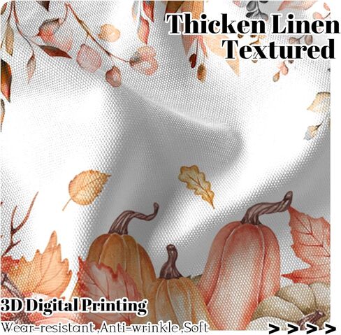 Renaiss 42 x 18 Inch Pink Pumpkin Kitchen Curtain Valance Fall Pumpkin Eucalyptus Leaves Short Curtain Rod Pocket Autumn Harvest Thanksgiving Seasonal Window Treatment for Living Room Bedroom Bathroom in Saudi Arabia