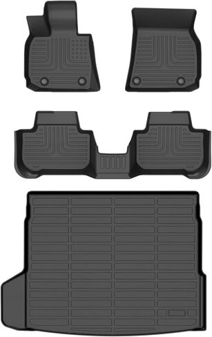 AIPOIL® Floor Mats & Cargo Liner Set for 2021-2024 2025 Chevy Chevrolet Trailblazer FWD (Only Fit Cargo in Upper Deck Position) All Weather Protection TPE Full Set Custom Car Mats Accessories - Black in Kuwait